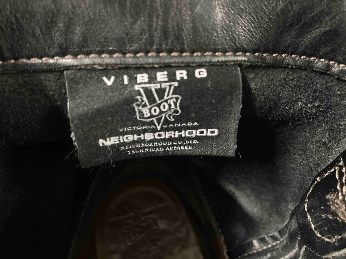 VIBERG × NEIGHBORHOOD ヴァイバーグ x ネイバーフッド ビブラムソール エンジニアブーツ ブラック 店舗受取可_画像6