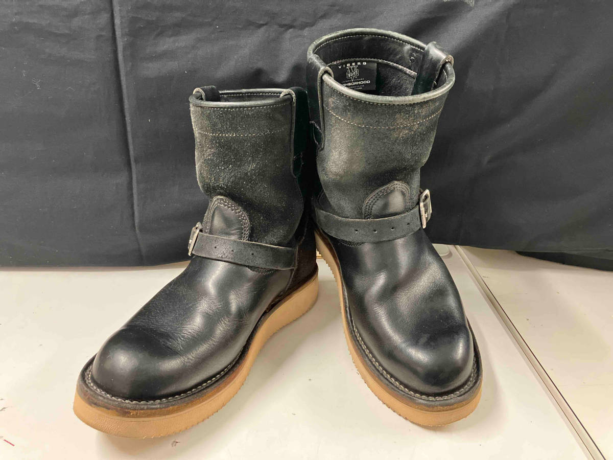 VIBERG × NEIGHBORHOOD ヴァイバーグ x ネイバーフッド ビブラムソール エンジニアブーツ ブラック 店舗受取可_画像1