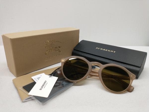 BURBERRY BE4280F 375073 50-22-145 サングラス セルフレーム ラウンド マットブラウン/ブラウン イタリア製 箱 ケース クロスあり