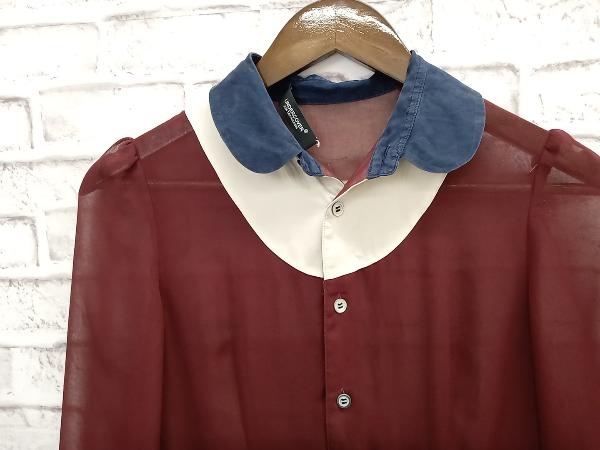 売れ筋ランキングも ☆UNDERCOVER 店舗受取可 ボルドー系×ネイビー サイズ1 長袖 ワンピース シフォン アンダーカバー Sサイズ 売れ筋ランキングも ☆UNDERCOVER 店舗受取可 ボルドー系×ネイビー サイズ1 長袖 ワンピース シフォン アンダーカバー Sサイズ