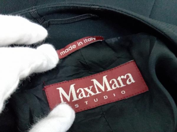 MAX MARA マックス・マーラー ノーカラージャケット サイズ36 ブラック 黒 イタリア製 modello:60412097_画像3