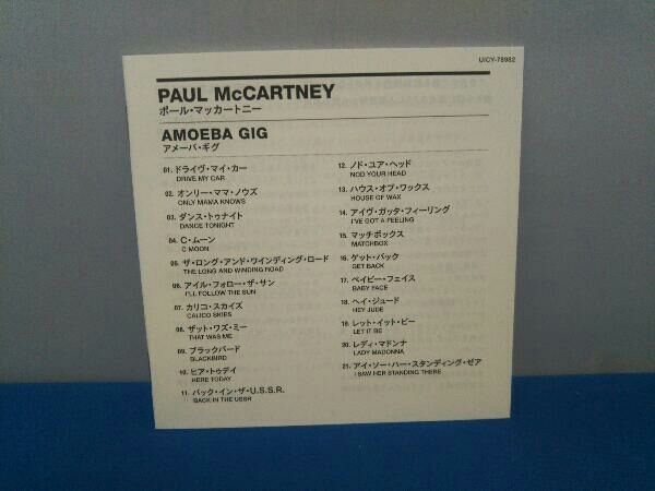 ポール・マッカートニー CD アメーバ・ギグ(紙ジャケット仕様) Paul McCartney AMOEBA GIG_画像3