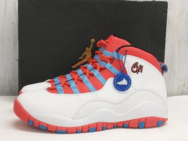 【鑑定済み】NIKE AIR JORDAN10 RETRO BG/スニーカー/ナイキ/エアジョーダン10レトロボーイズグレードスクール/ CHICAGO FLAG /310806-114