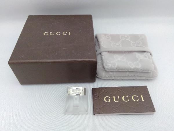 GUCCI グッチ SV シルバー ＃8.5 7g ブランデッド Gリング 保存箱、保存袋付 ブランドアクセサリー 店舗受取可_画像1