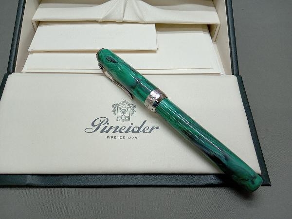 ピナイダー　Pineider 万年筆　ラ・グランデ　マラカイトグリーン　ペン先14金　14K　文字幅M コンバーター付属_画像1