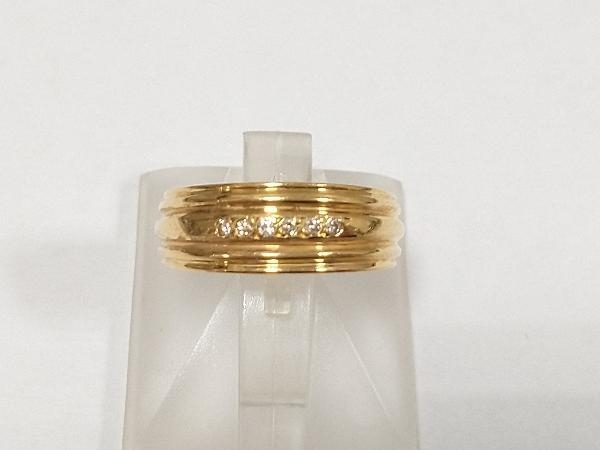 大人気新品 【K18リング】K18 /ダイヤ0.05ct/#9.5 リング プラチナ