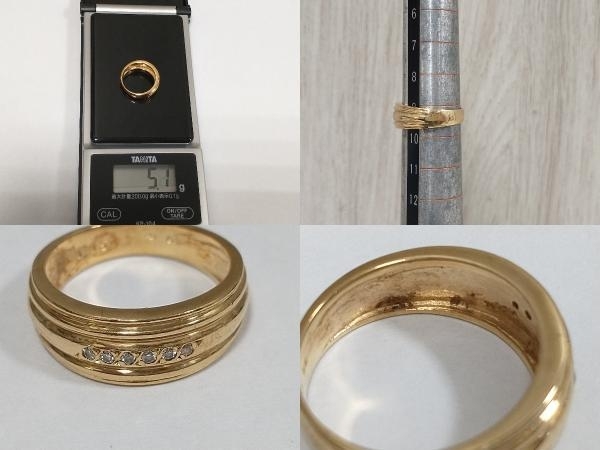 K18リング】K18 /ダイヤ0.05ct/#9.5 リング | salud.larioja.gob.ar