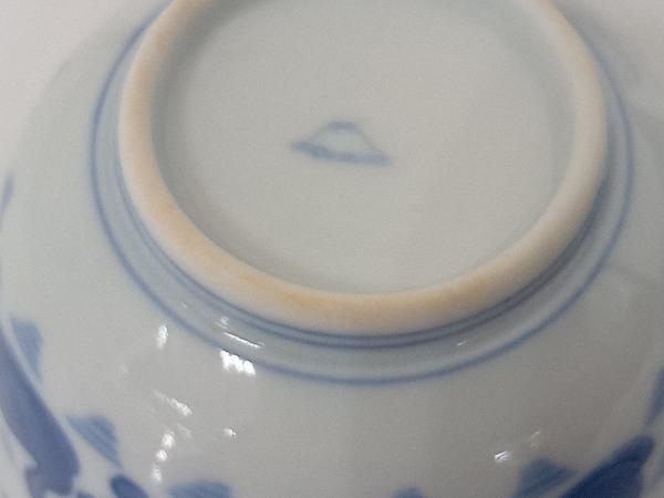 【木箱付き】 深川製磁 染付仙茶碗揃 5客セット_画像7