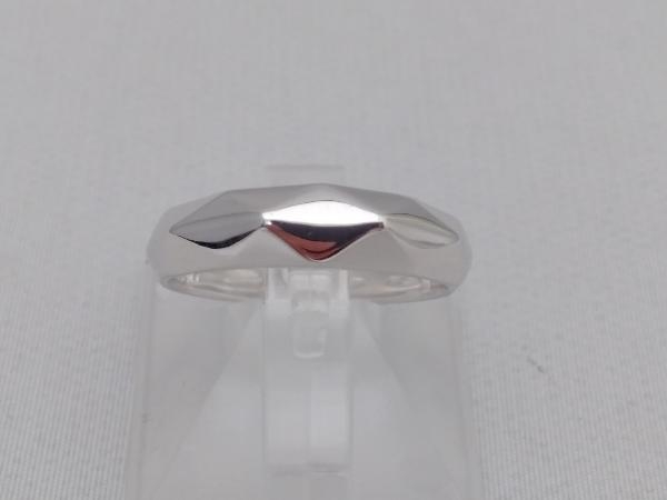 アーリー様専用pt900コンビ天然ダイヤ0.20ctデザインリング1.8g#11