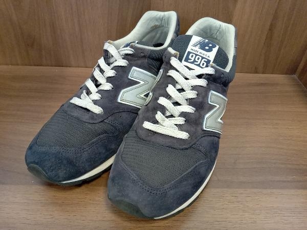 New Balance New balance M996NAV low cut спортивные туфли made in USA America производства темно-синий черный замша сетка 27.0cm