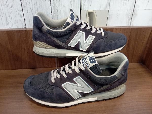 New Balance New balance M996NAV low cut спортивные туфли made in USA America производства темно-синий черный замша сетка 27.0cm