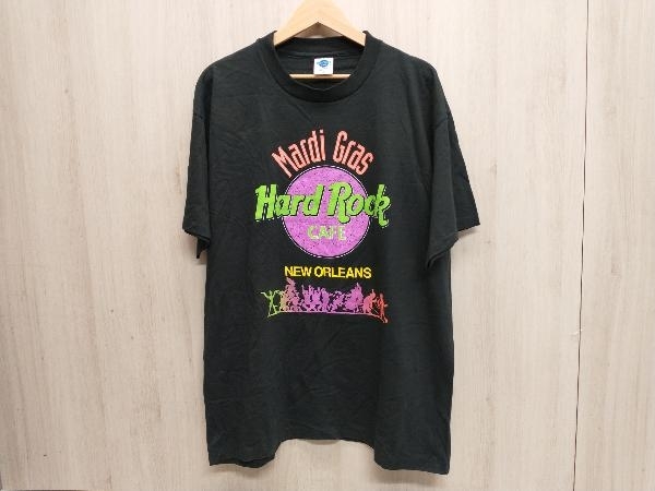 Hard Rock CAFE ハードロックカフェ Mardi Gras NEW ORLEANS ロゴTシャツ サイズXL ブラック 黒 メンズ 夏