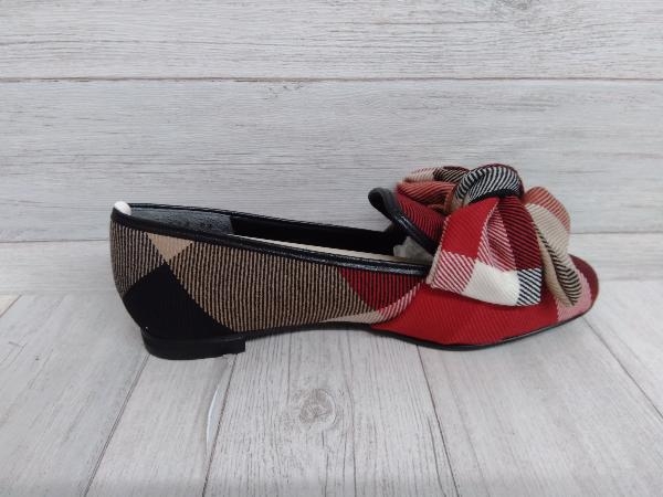 BULE LABEL CRESTBRIDGE RIBBON OPERA SHOES RED Blue Label k rest Bridge ribbon opera shoes red 23cm