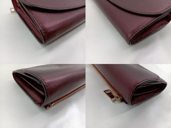 【COACH】F53570 長財布 メタリックチェリー 長財布 中古_画像6