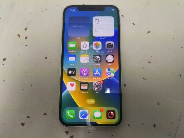 ジャンク Apple MGHT3J/A iPhone 12 64GB グリーン SIMロック解除済み