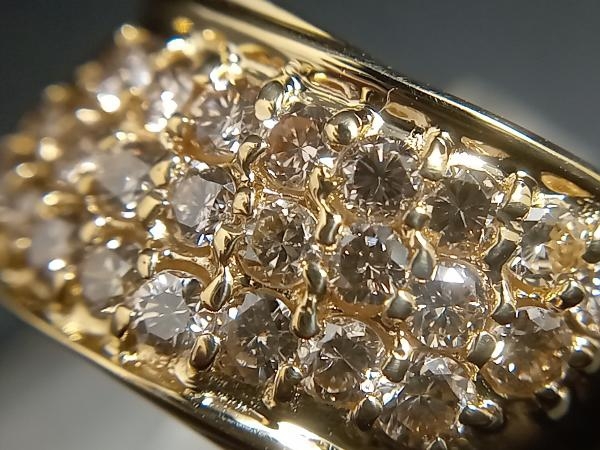 付属品あり 鑑別書付き K18 約13号 天然ダイヤモンド1.01ct 約5.9g リング デニムハーフパンツ❀ウエスト63cm☆綿100%❀夏イベント