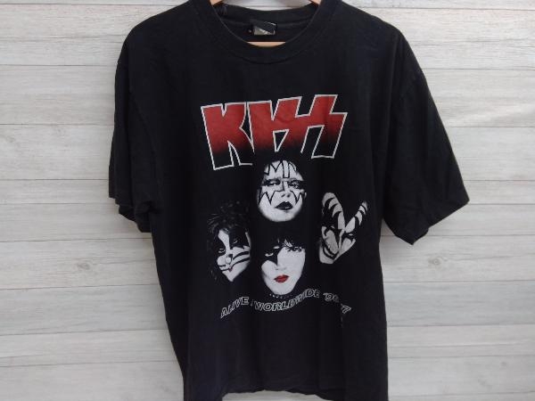 熱販売 VINTAGE KISS BAND サイズM〜L相当 ブラック 90年製 バンドT