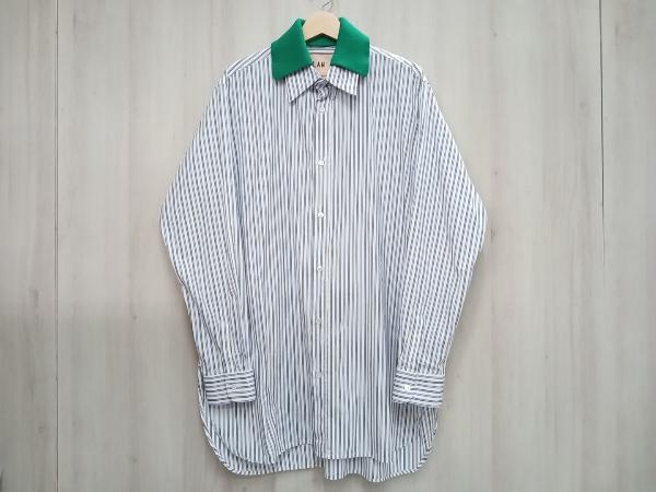 最新情報 Collar Dual C PLAN Striped 店舗受取可 ブルー/ホワイト 48