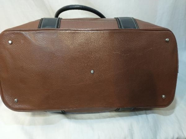 DELL’GA GENUINE LEATHER Tote Bag Made in Italy デルガ レザートートバッグ ブラウン 店舗受取可_画像4