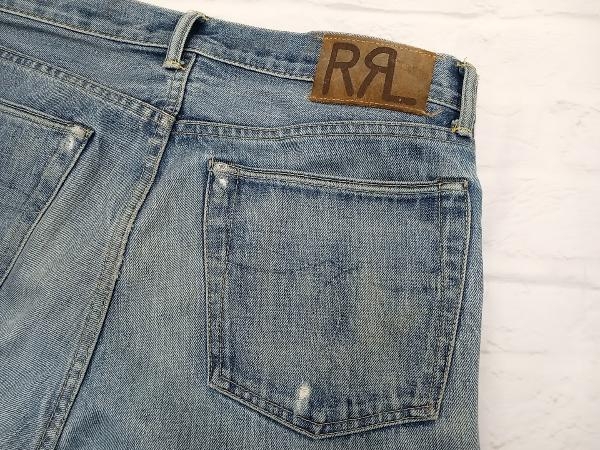 【USA製 】RRL RALPH LAUREN ダブルアールエル ラルフローレン セルビッチ ジーンズ Slim Fit デニムパンツ 赤耳 33 インディゴ ブルー_画像9