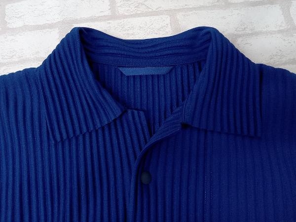 HOMME PLISSE ISSEY MIYAKE プリーツジャケット ブルー オム プリッセ