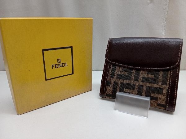 FENDI フェンディ ズッカ柄 二つ折り財布