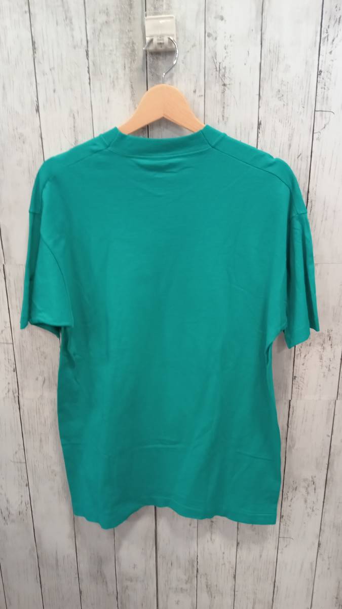 Tシャツ/ロンT FRUIT OF THE LOOM フルーツオブザルーム MADE IN USA 90s シングルステッチ 半袖Tシャツ グリーン メンズ サイズL_画像2