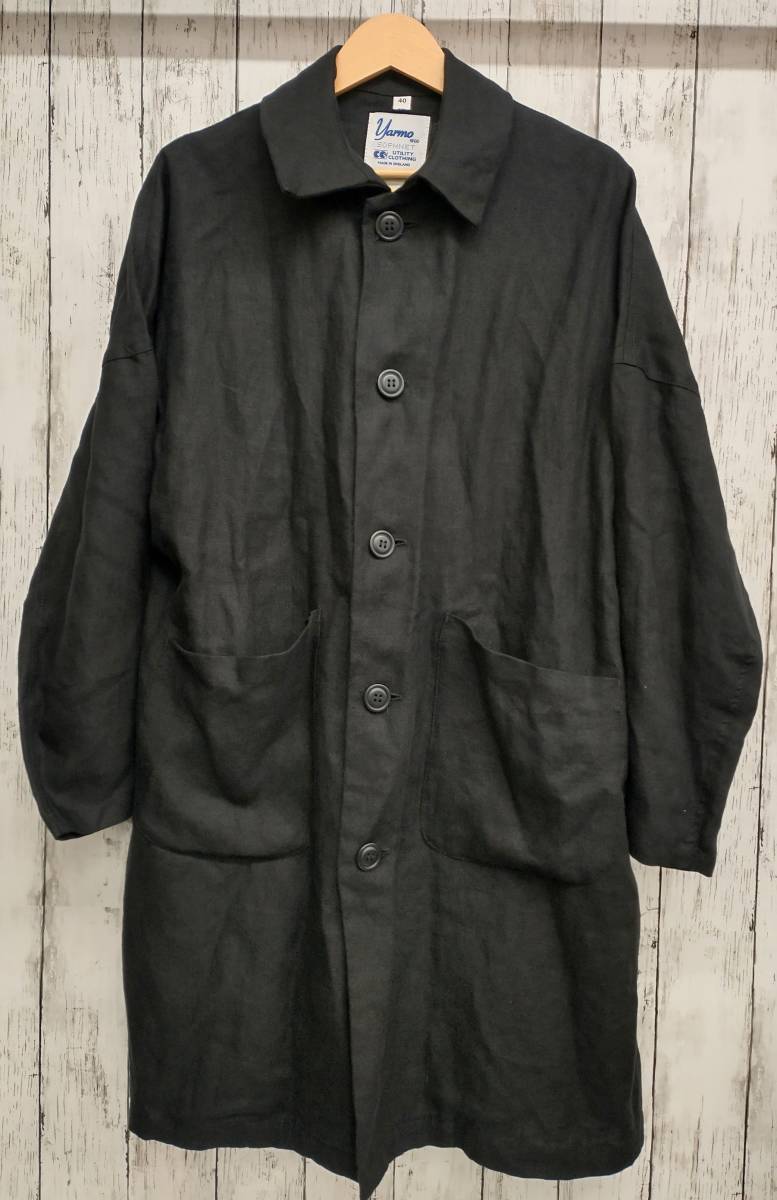 激安本物 ソフネット Yarmo SOPHNET.× ヤーモ size:40 リネン ブラック COAT DUSTER LINEN コート 激安本物 ソフネット Yarmo SOPHNET.× ヤーモ size:40 リネン ブラック COAT DUSTER LINEN コート