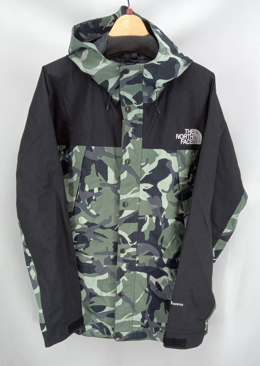 ★ THE NORTH FACE ノースフェイス NP62135 ノベルティ マウンテンライト パーカー ジャケット アウトドア ゴアテックス XL カモフラ 通年