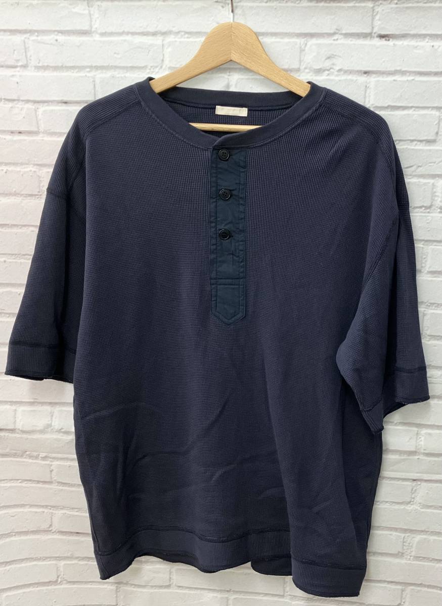 専門店では ULTERIOR / ホワイト / ネイビー / XL / 半袖Tシャツ / ヘンリーネック ワッフル / アルテリア ヘンリーネック 専門店では ULTERIOR / ホワイト / ネイビー / XL / 半袖Tシャツ / ヘンリーネック ワッフル / アルテリア ヘンリーネック