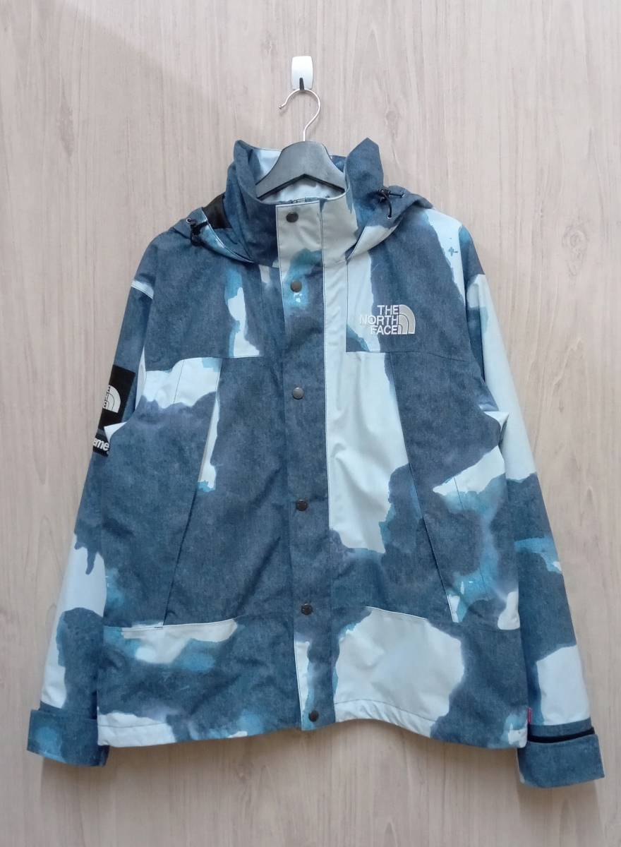 おしゃれ】 THE NORTH 21AW/ブルー JKT Mountain Print Denim Bleached