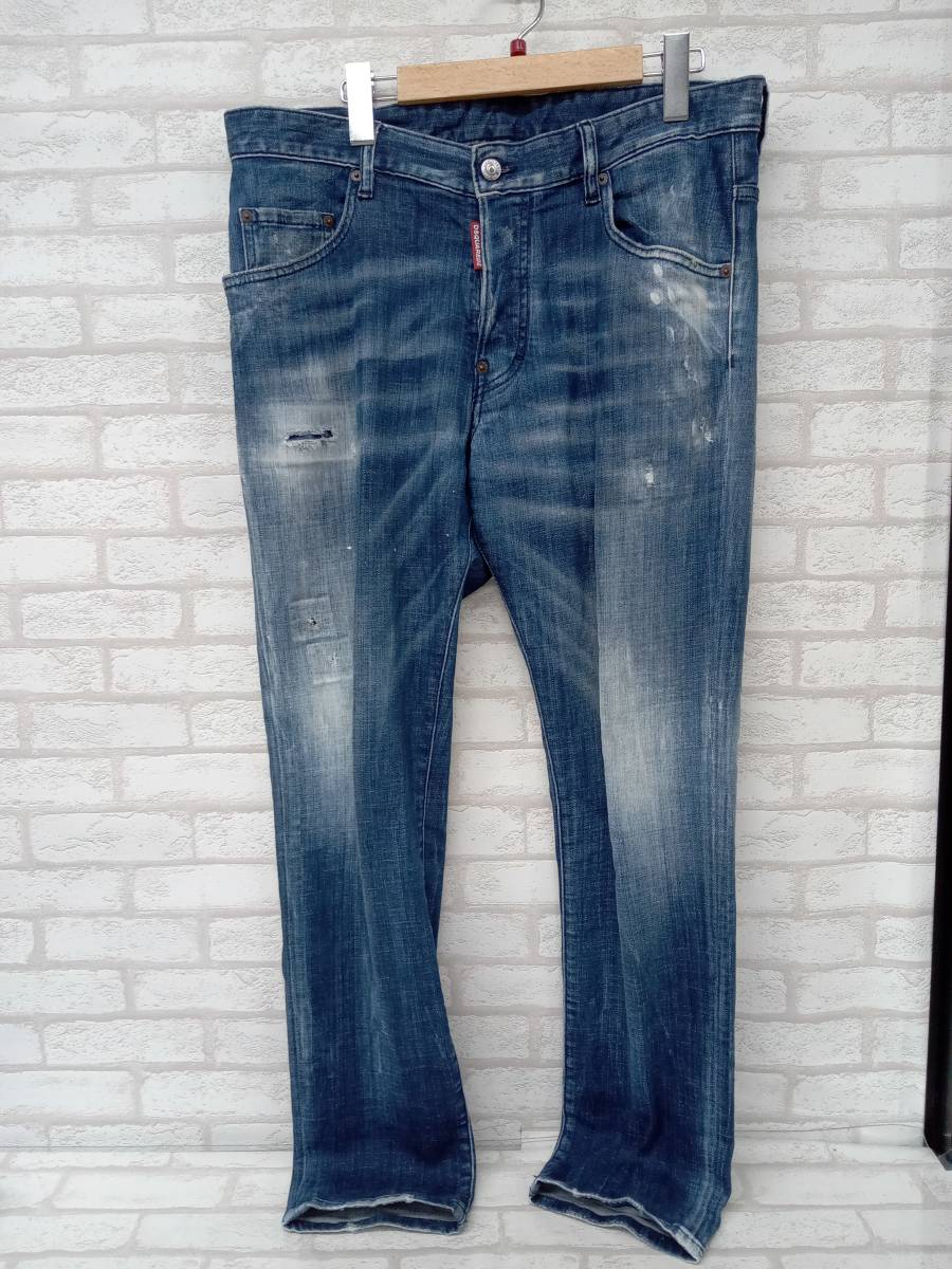 DSQUARED2 S74LB0501 ジーンズ ブリーチ 加工 ディースクエアード メンズ サイズ50 店舗受取可