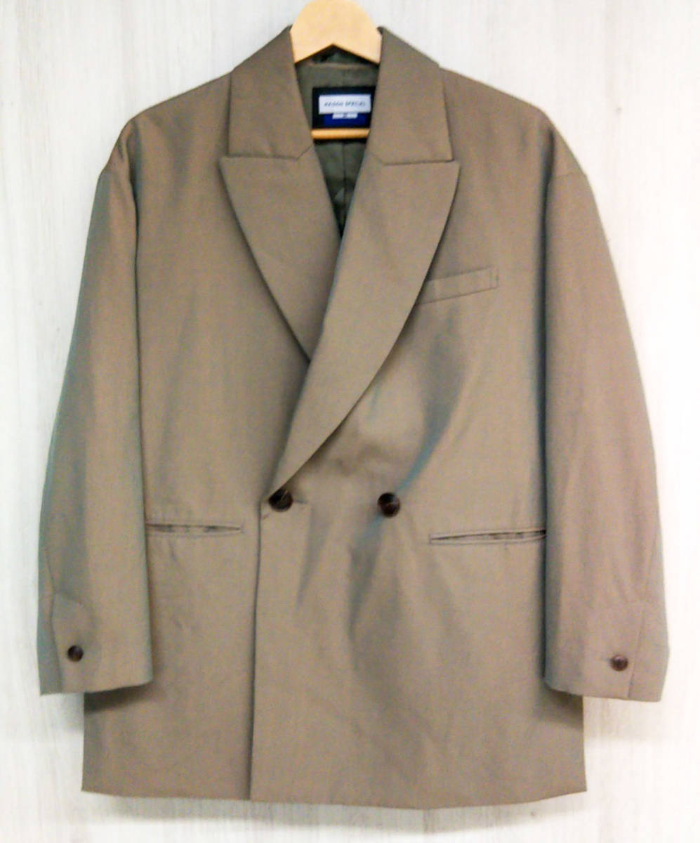 MAISON SPECIAL メゾンスペシャル Special Tailor Factory テーラードジャケット ダブル ウール GRAMPIANS WOOL メンズ [M]