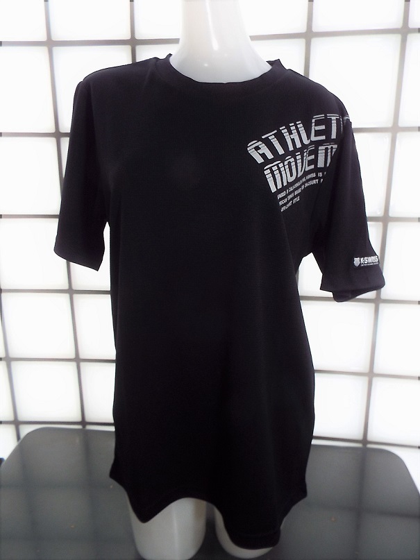 Kswiss k2321 黒 Mサイズ ワッフル素材 吸水速乾 消臭 ポリエステル100% 半袖Ｔシャツ 新品 _画像8