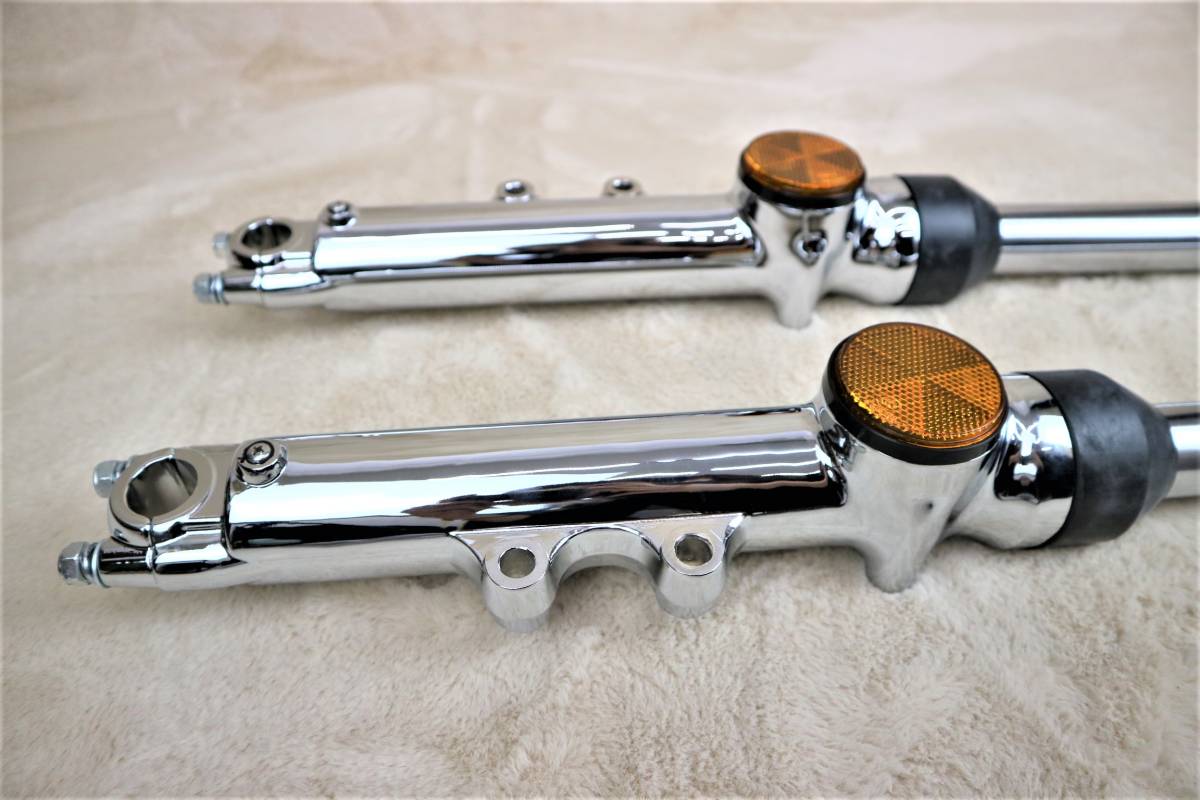 Z1 Z2 フロントフォーク 左右セット メッキ/ 未使用 インナーチューブ