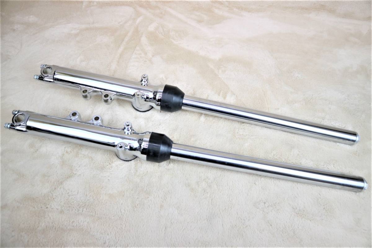 Z1 Z2 フロントフォーク 左右セット メッキ/ 未使用 インナーチューブ