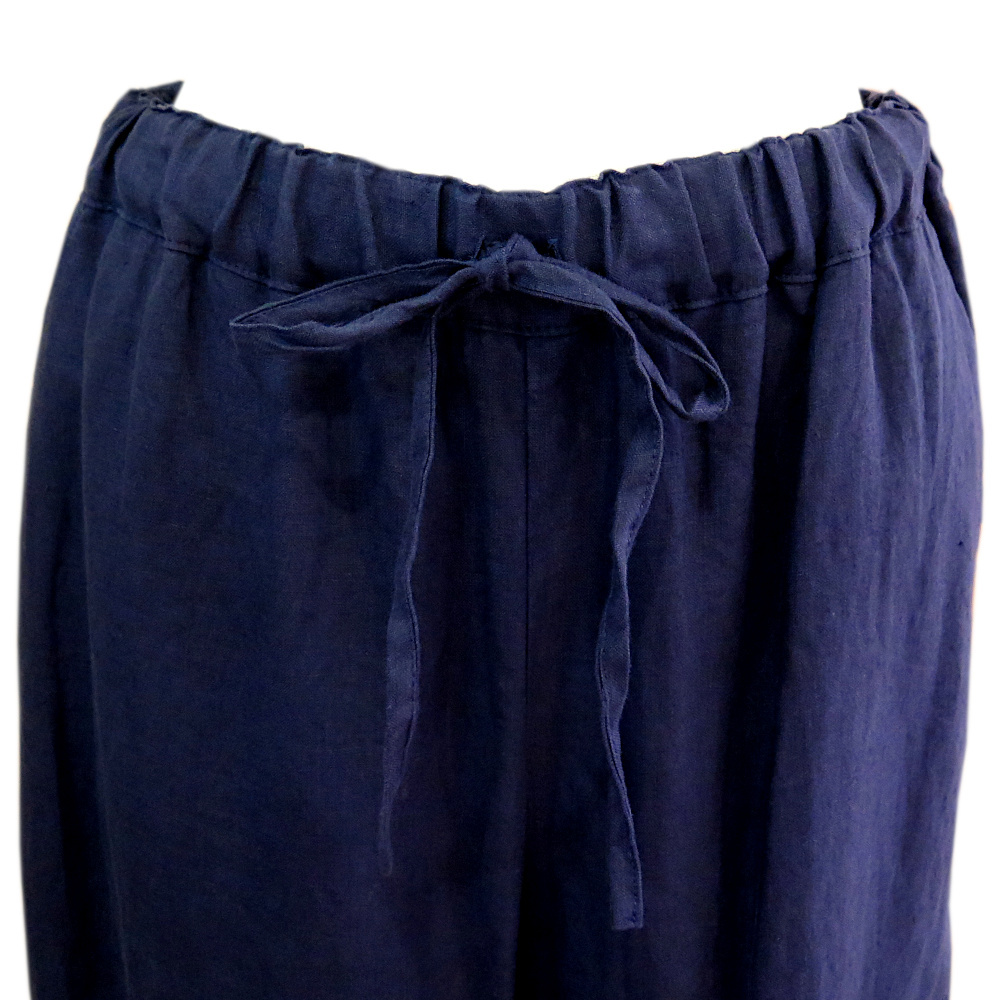 [ new goods ]Le minor( Le Minor )EL16108 Japan linen wide pants col.29 size 38 flax 100%