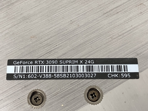 MSI NVIDIA GeForce RTX 3090 SUPRIM X 24 ビデオカード グラフィック