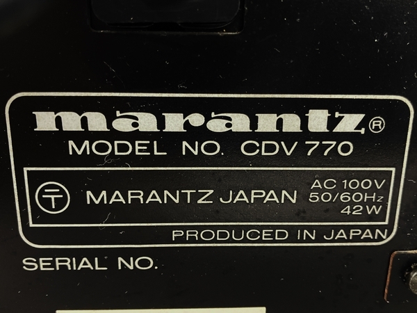 marantz CDV770 LDプレイヤー ジャンク Y7593918の画像3