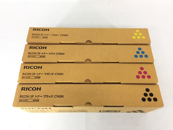 Ricoh C740H ブラック シアン イエロー マゼンダ トナー インク 4色