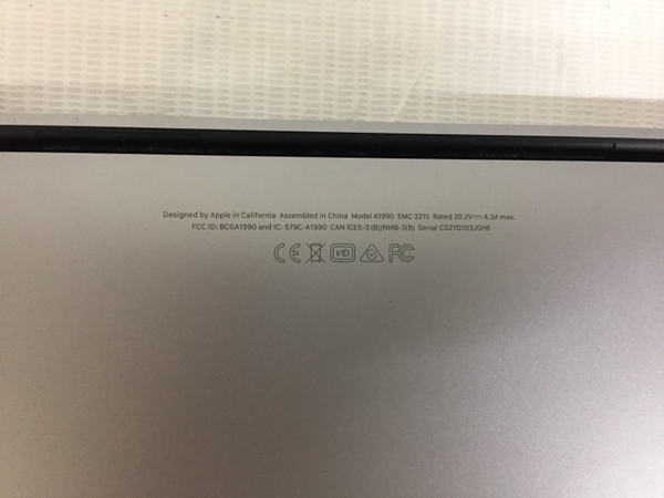 Apple MacBook Pro 15インチ 2018 ノート PC i9-8950HK 2.90GHz 32 GB