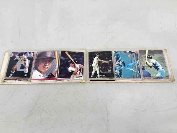 カルビー ベースボール カード アルバム 野球カード集 王 長島 張本 掛布 72枚 ジャンク K7671847の画像4