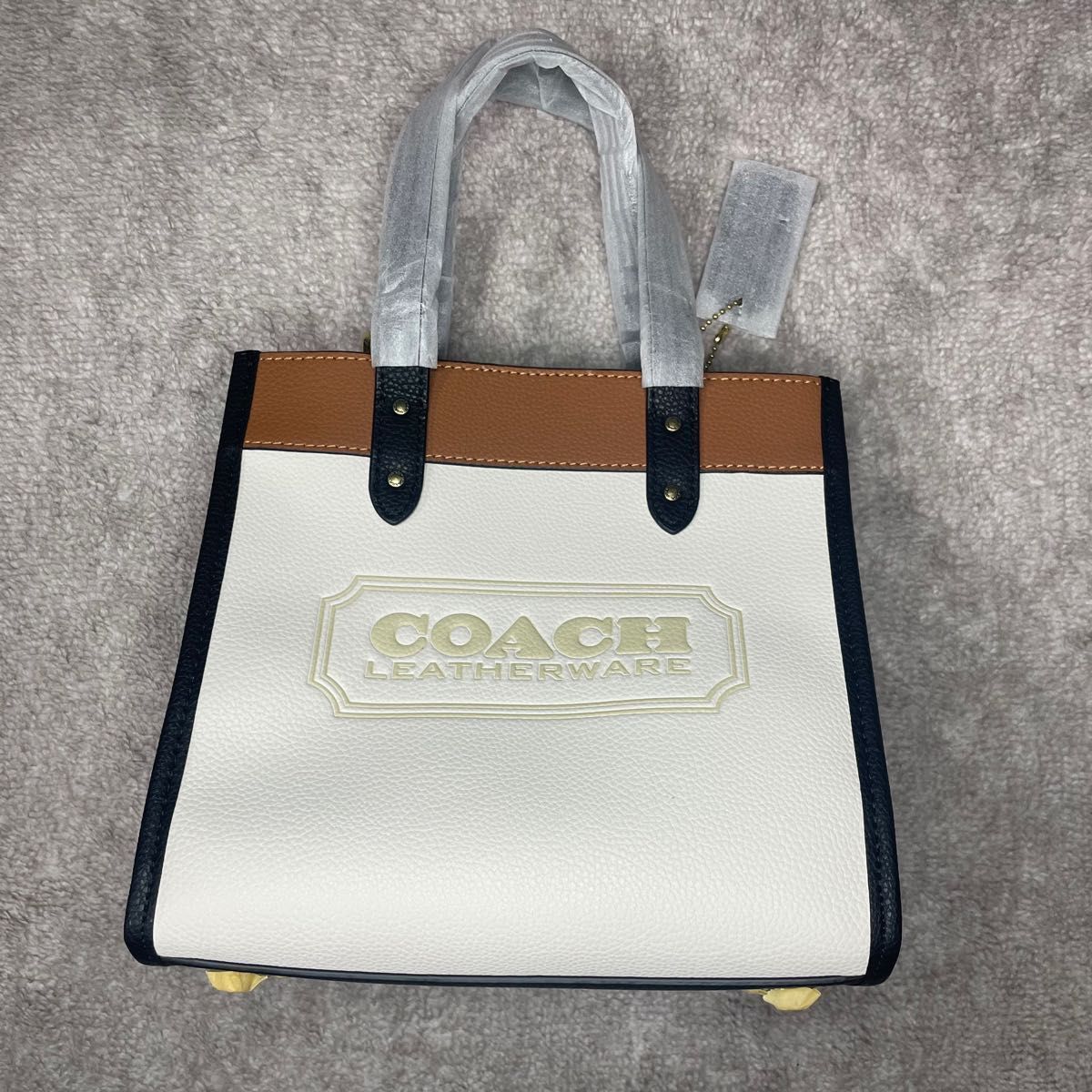 新品未使用 COACH フィールドトートバッグ22 カラーブロック 2way