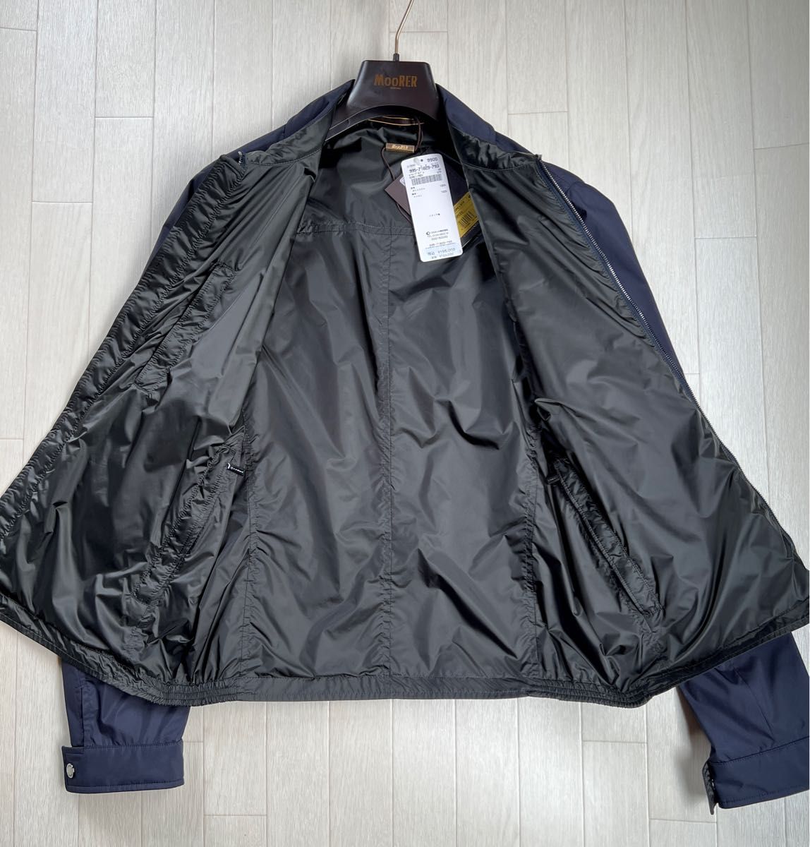 新品 MooRER SONCINO 撥水高密度ポリエステル リバーシブル ジャケット