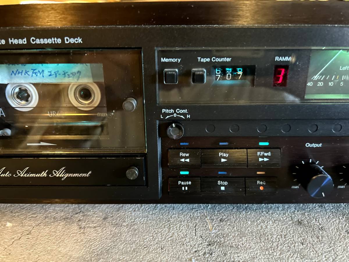 ナカミチ NAKAMICHI 670ZX 整備済 電解コンデンサ交換済み 取説あり 動作OK 頭出しNG ★激安出品★ 徹底メンテ