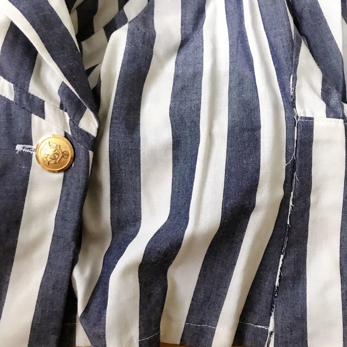 ヴィンテージ vintage セットアップ ジャケット パンツ 太 ストライプ