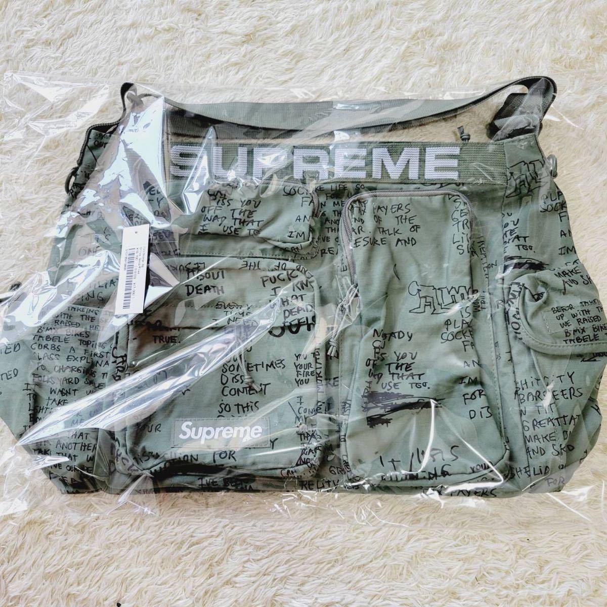 新品未使用タグ付き】Supreme Field Messenger bag Olive Gonz