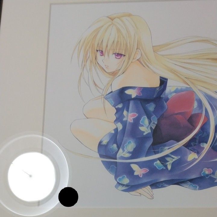 直筆サイン入り高級複製原画 矢吹健太朗 イヴ 金色の闇 black cat To LOVEる 漫画 BLACK CAT サイン
