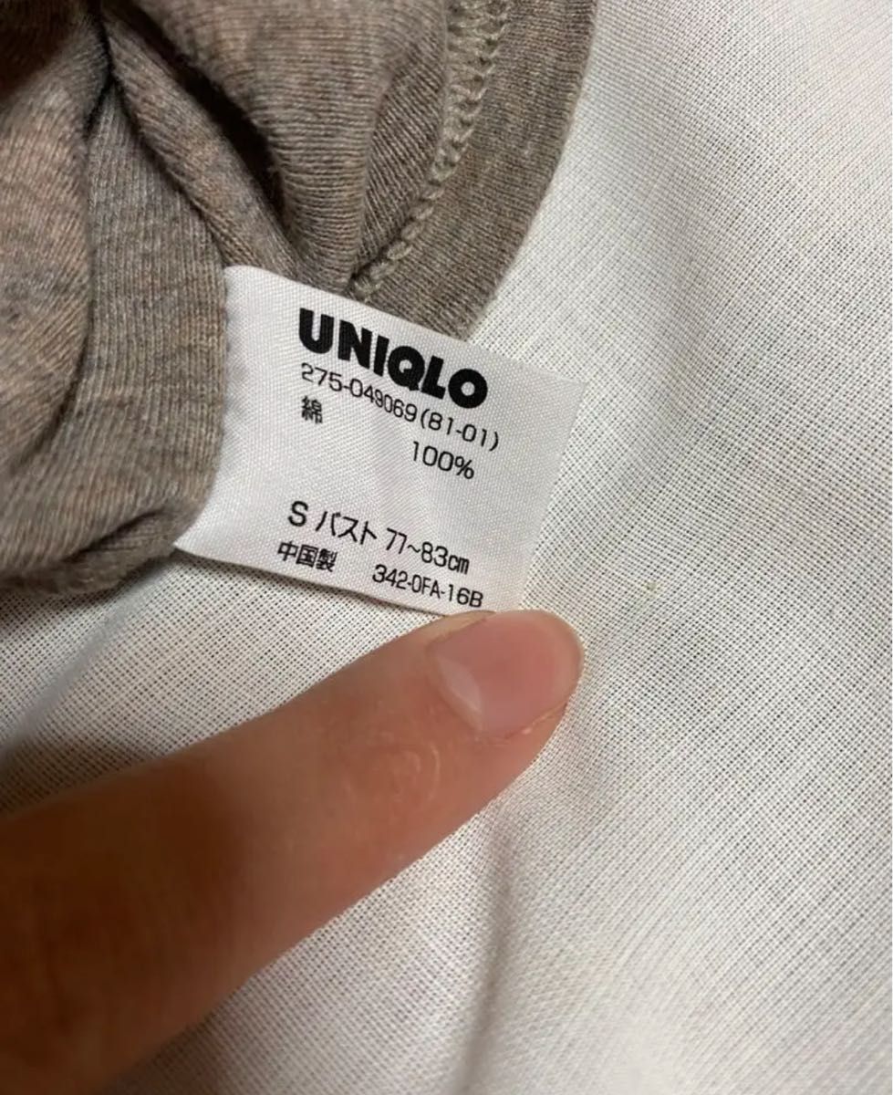 UNIQLOユニクロ 半袖トップス レディース Sサイズ ブラウン