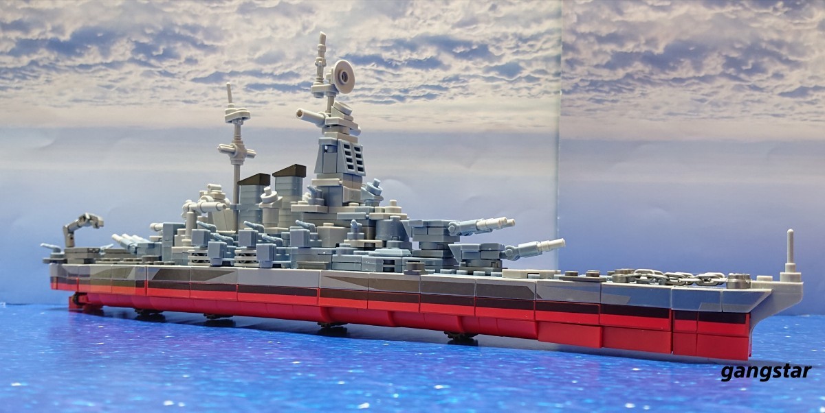 【国内発送 レゴ互換】ノースカロライナ級戦艦 ミリタリーブロック模型_画像5